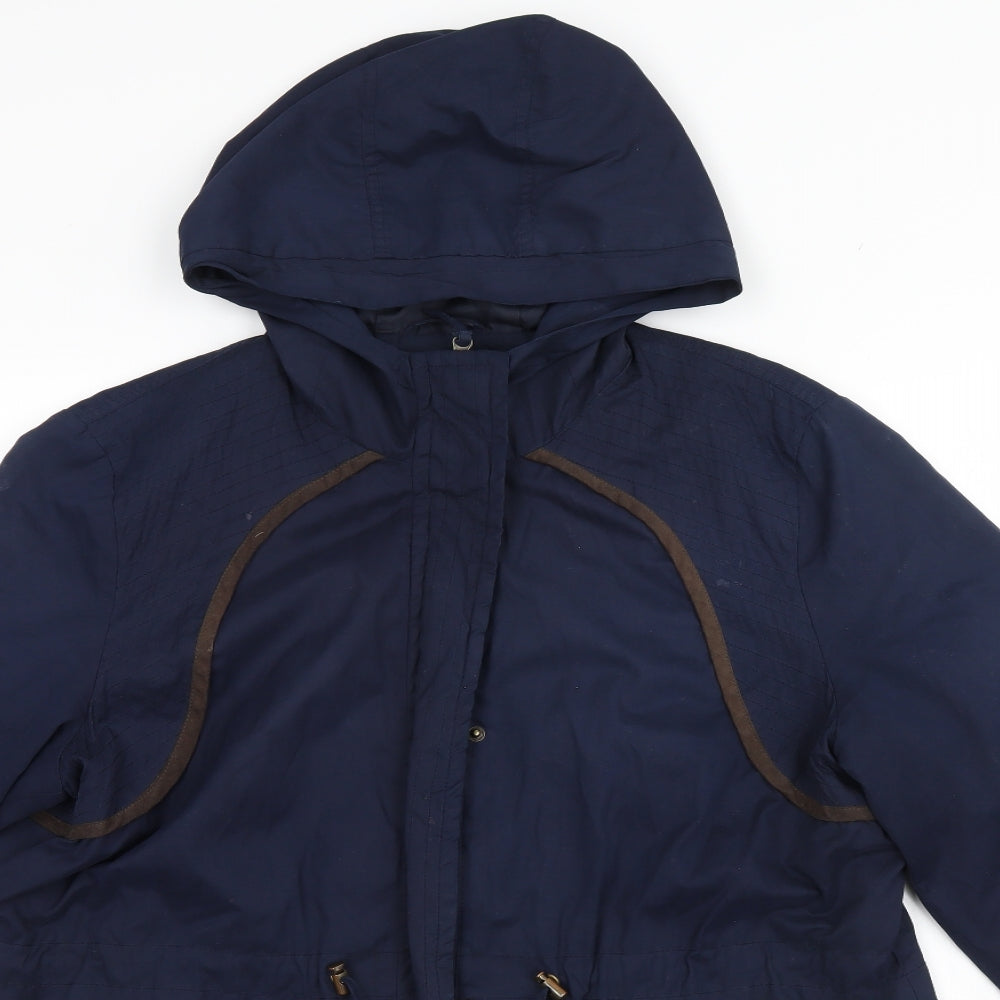 Debenhams Womens Blue   Overcoat Coat Size 18