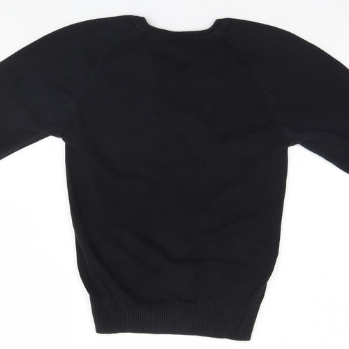 TruTex Mens Black   Henley Jumper Size XS