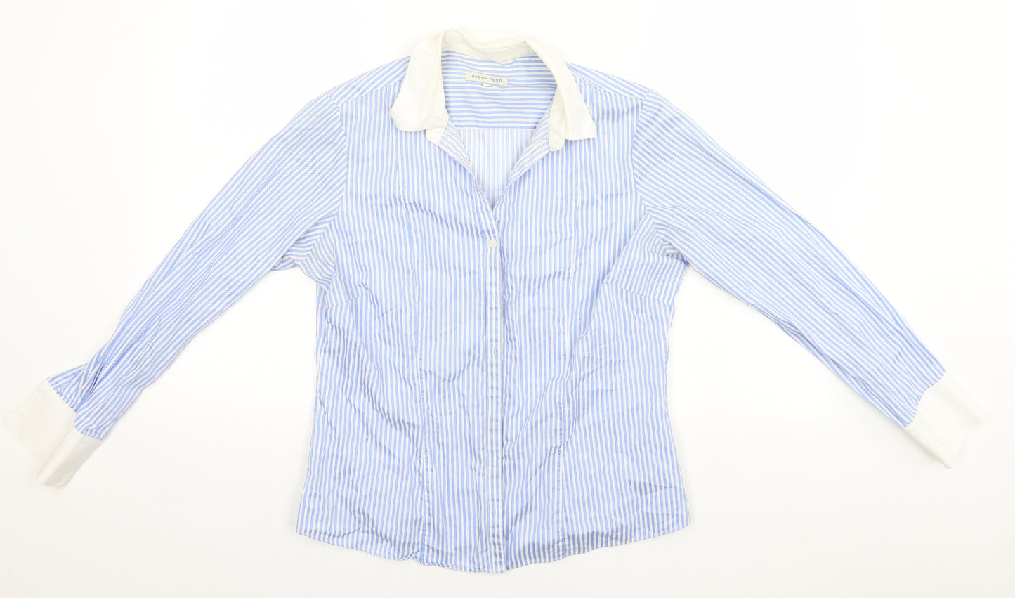 Austin Reed Womens Blue Striped  Top Pyjama Top Size 14