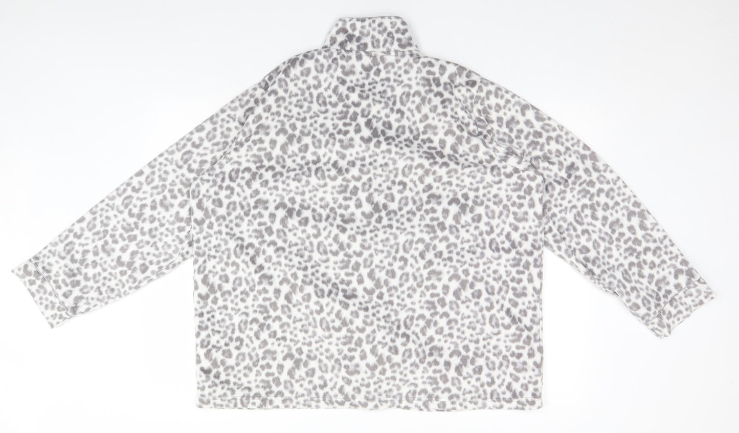 George Womens Grey Animal Print  Top Pyjama Top Size 20