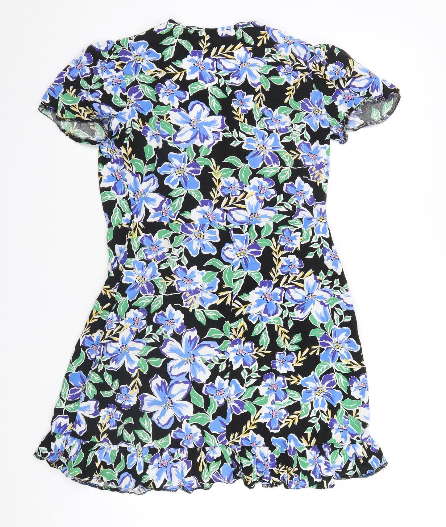 Primark Womens Black Floral  Basic Blouse Size 10