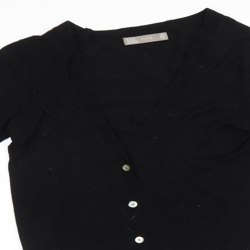 Zara Womens Black   Cardigan Jumper Size M