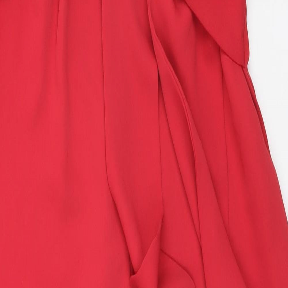 Coast Womens Red   Jumpsuit One-Piece Size 10 L28 in