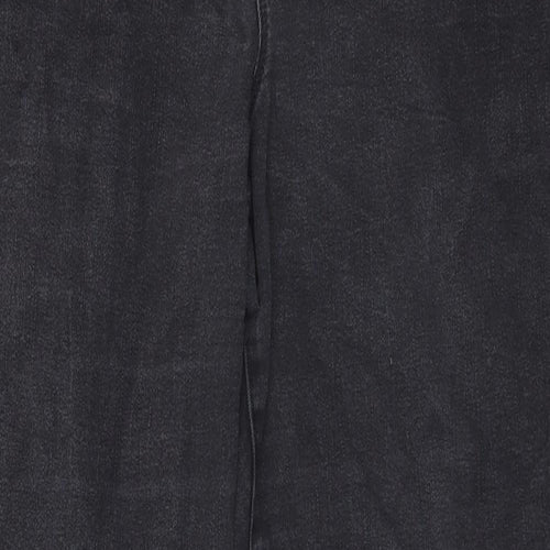 Preworn Womens Grey   Straight Jeans Size 12 L30 in