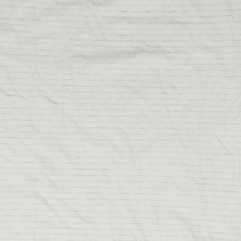 NEXT Womens White Striped  Top Pyjama Top Size 16  - B is for Bunny
