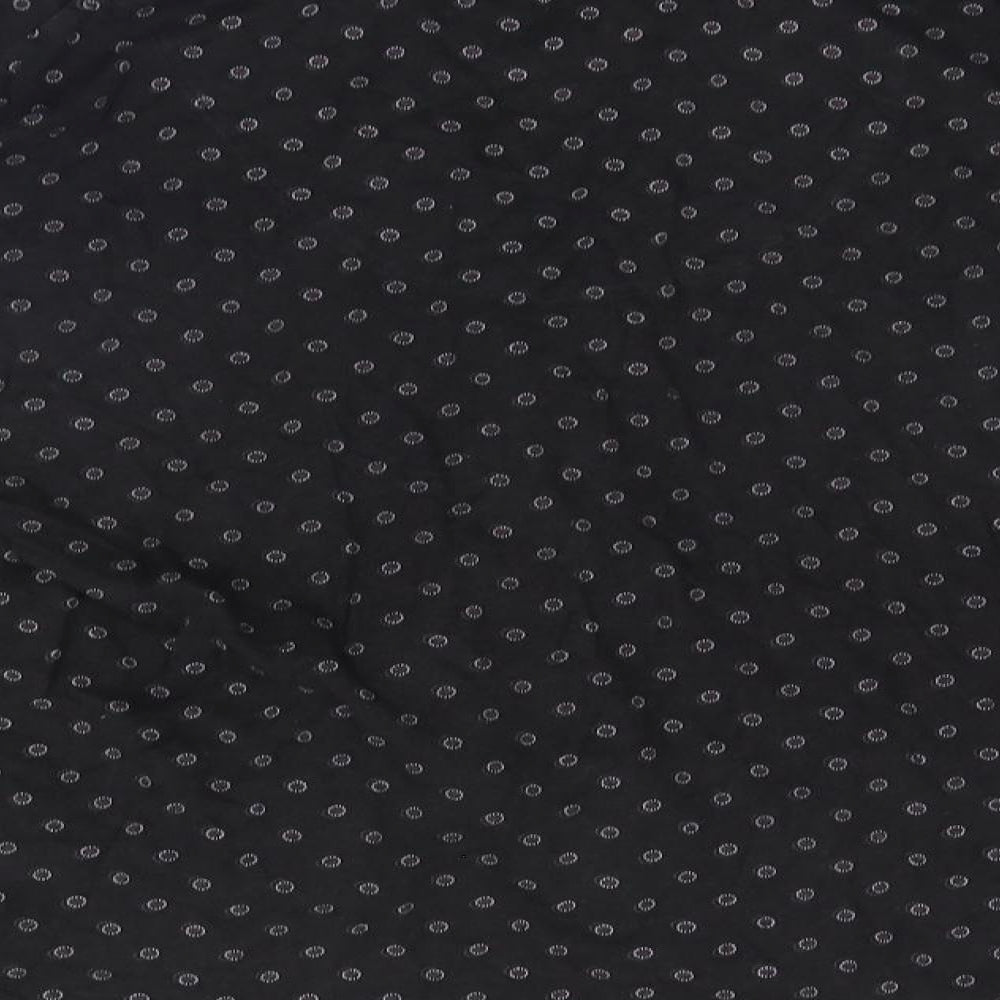 DKNY Womens Black Polka Dot  Top Pyjama Top Size XL