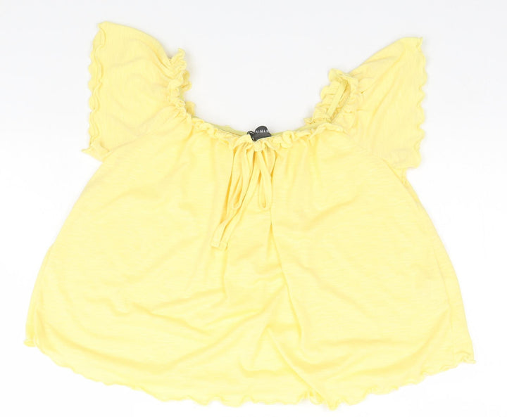 Primark Womens Yellow Polo Size 10