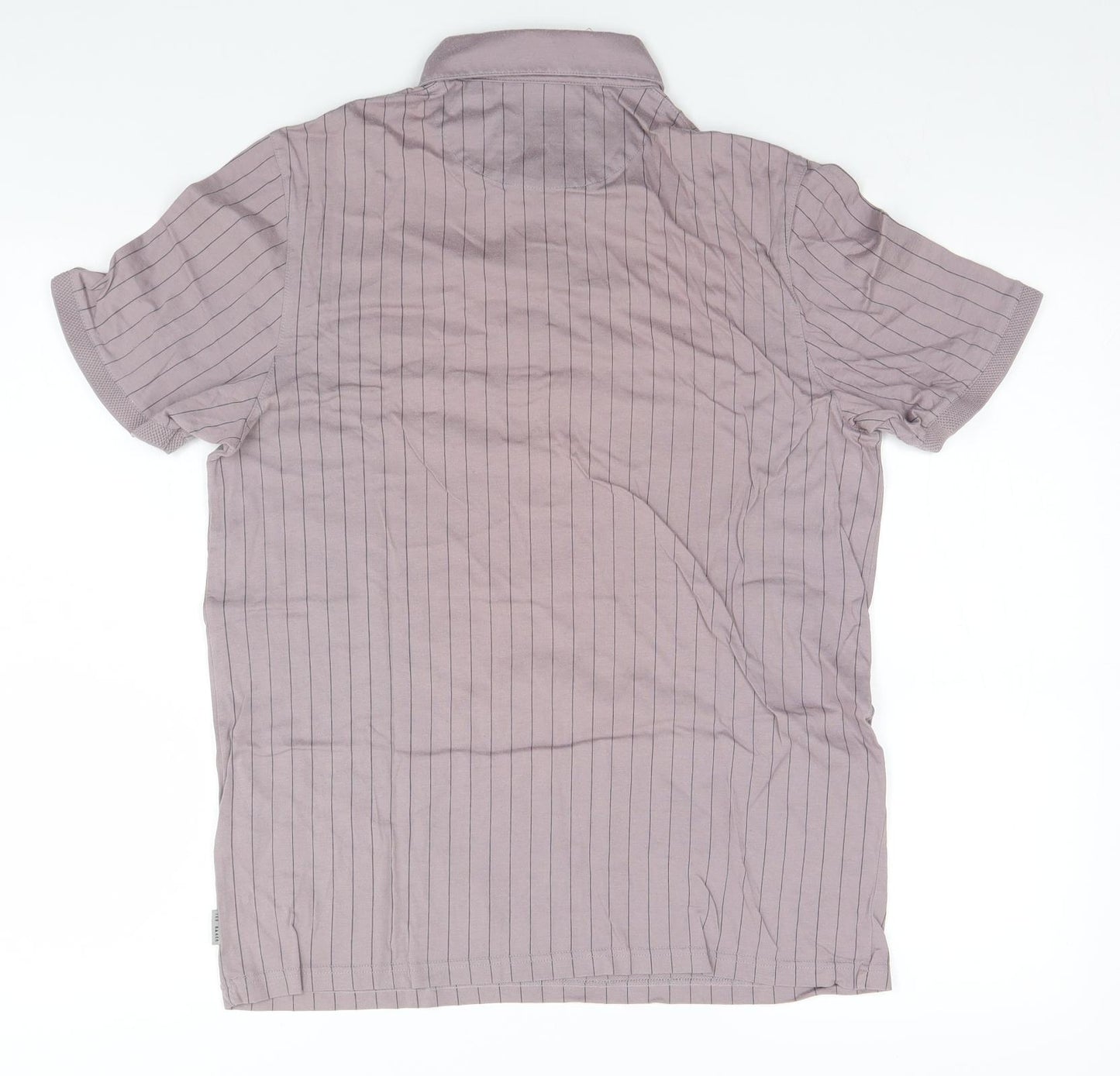 Ted Baker Mens Grey Striped   Polo