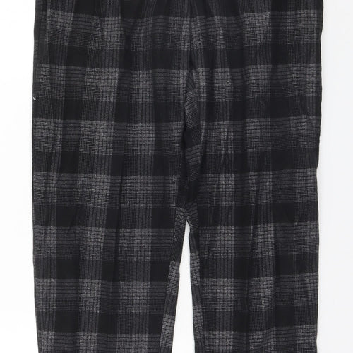 NEXT Mens Black Plaid   Pyjama Pants Size S