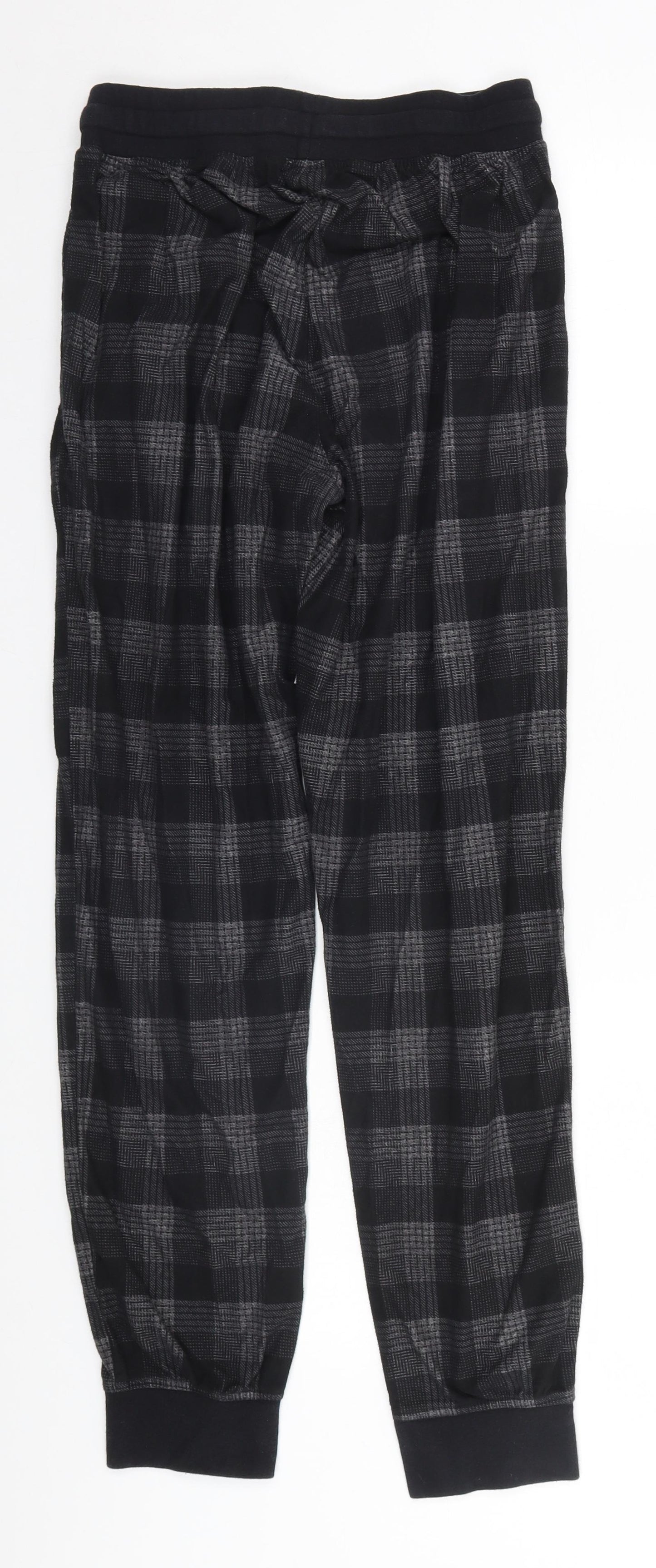 NEXT Mens Black Plaid   Pyjama Pants Size S
