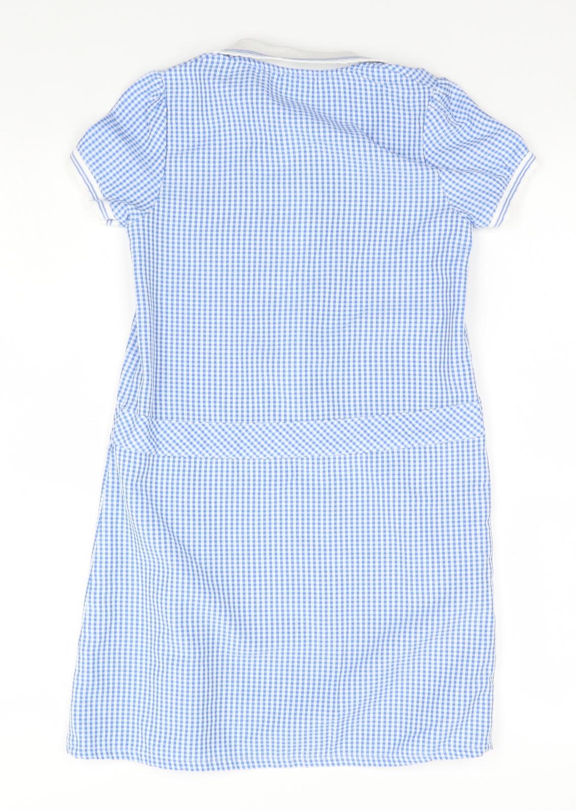 F&F Girls Black Check  A-Line  Size 7-8 Years  - School