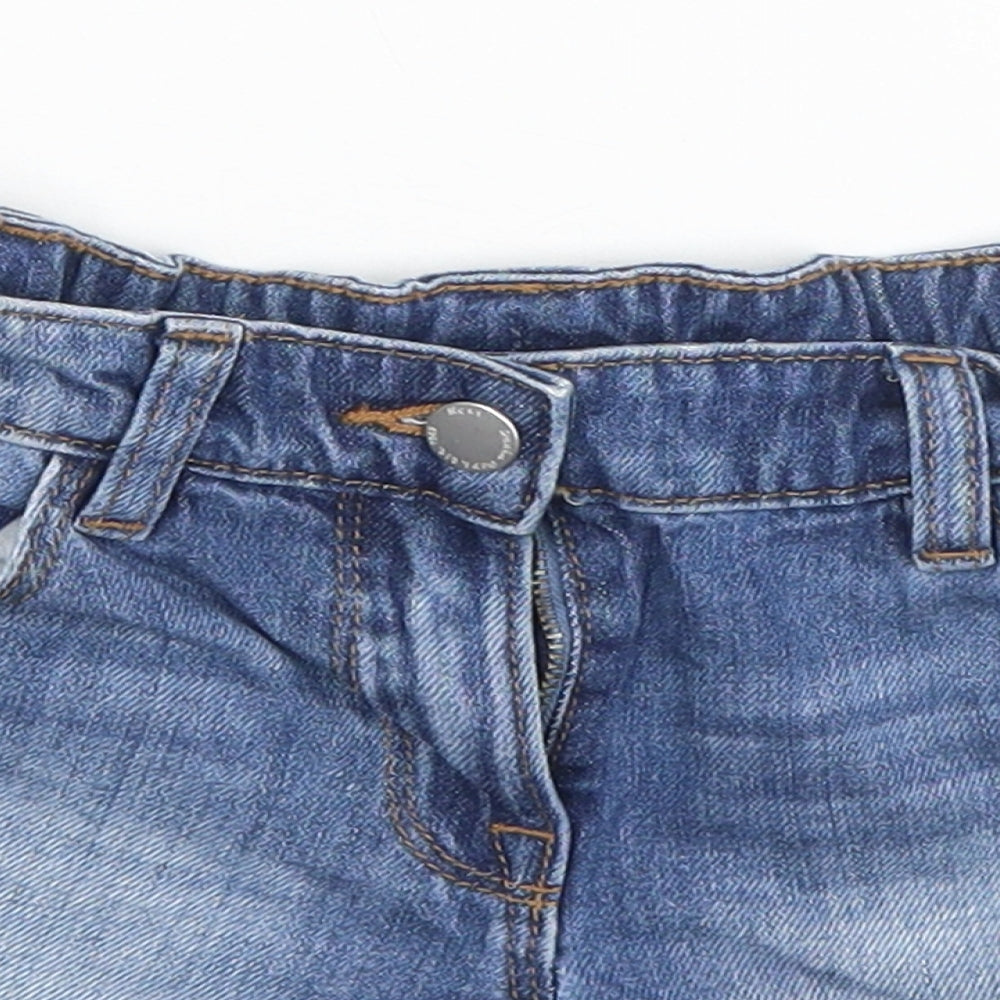 NEXT Girls Blue   Cut-Off Shorts Size 8 Years