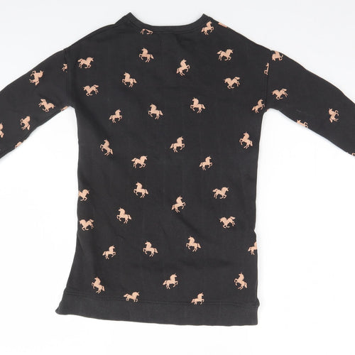 NEXT Womens Brown Animal Print  Pullover Jumper Size 8  - Unicorns