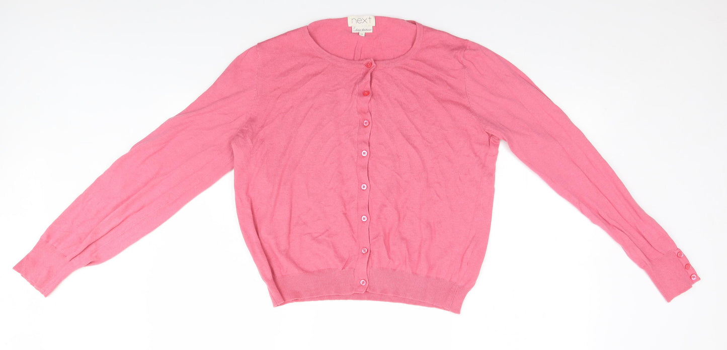 NEXT Womens Pink   Cardigan Jumper Size 18