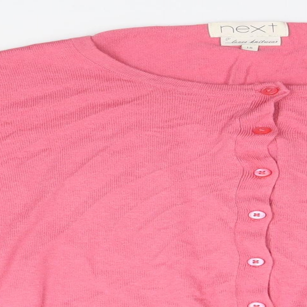 NEXT Womens Pink   Cardigan Jumper Size 18