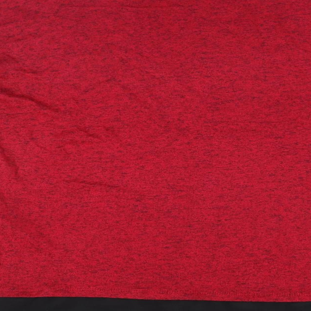 LC Waikiki Womens Red Floral  Basic T-Shirt Size M