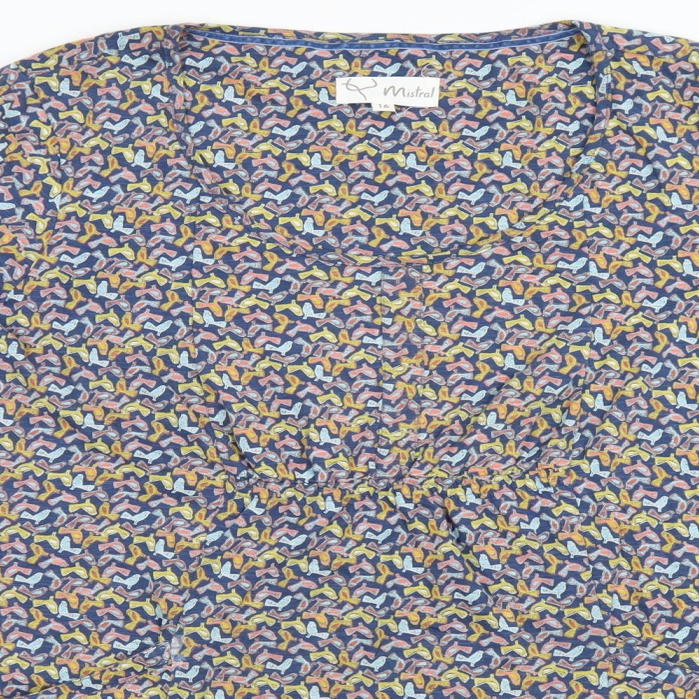 Mistral Womens Multicoloured Animal Print  A-Line  Size 16