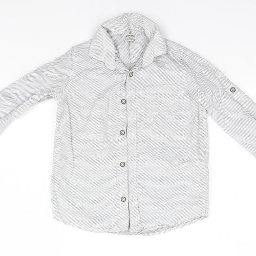 LC Waikiki Boys White Spotted  Basic Button-Up Size 5-6 Years