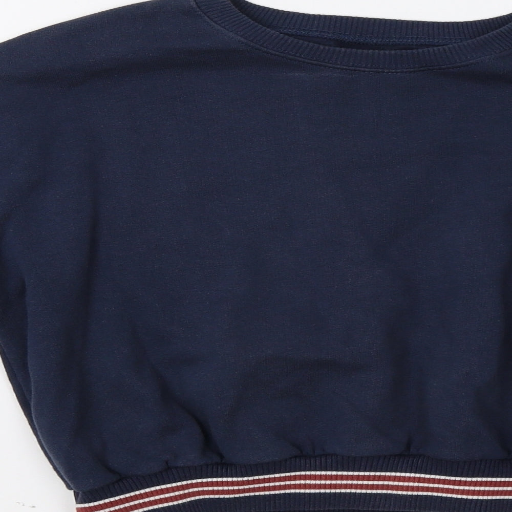 Pull & Bear Womens Blue   Pullover Sweatshirt Size M