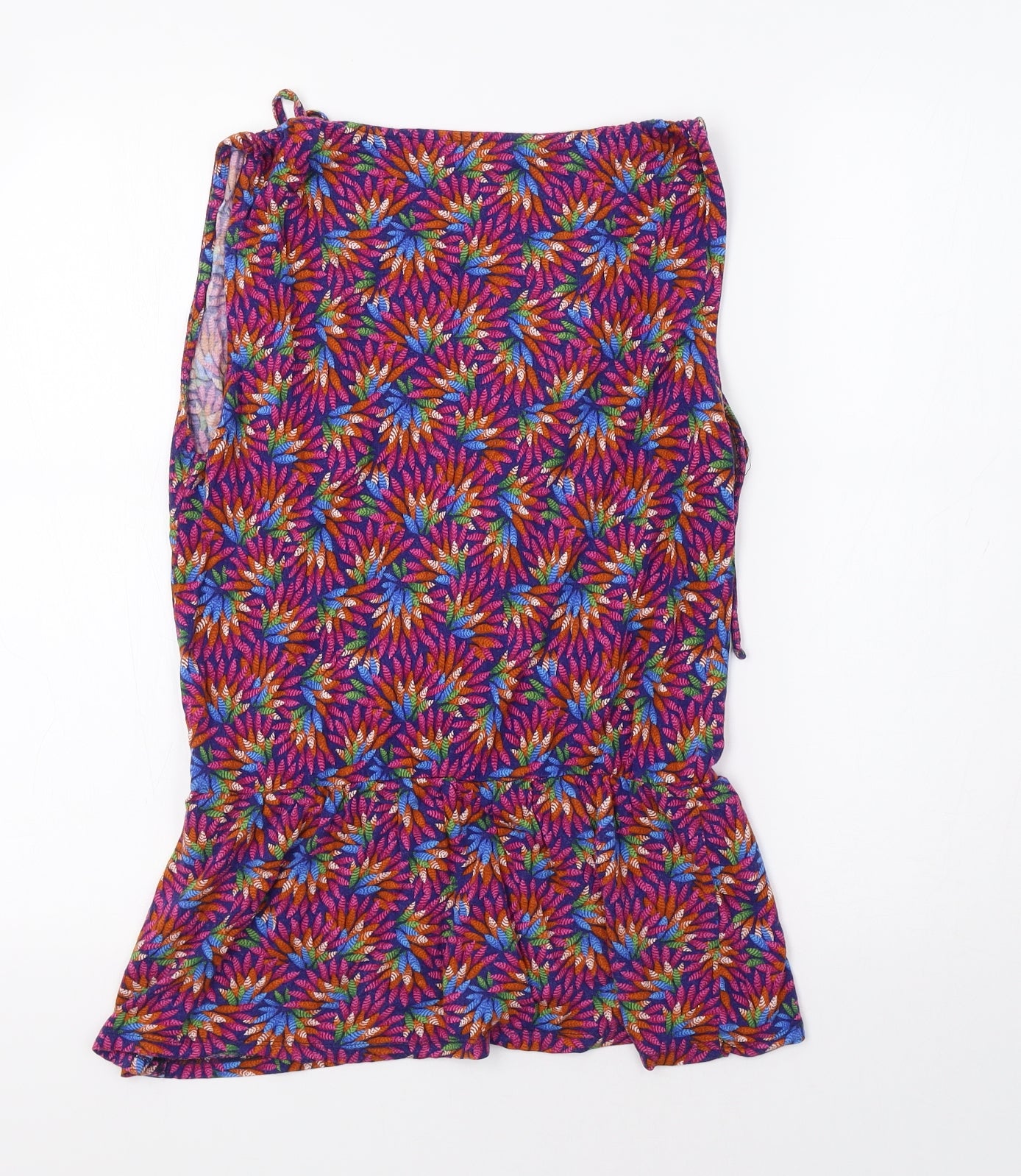 Warehouse Womens Purple Floral  Basic Blouse Size 14