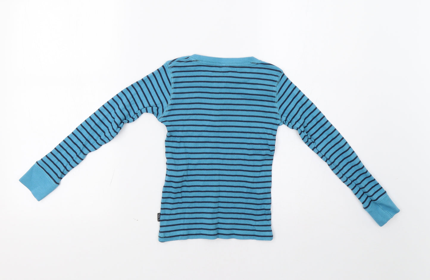 name it Girls Blue Striped  Pullover T-Shirt Size 5-6 Years