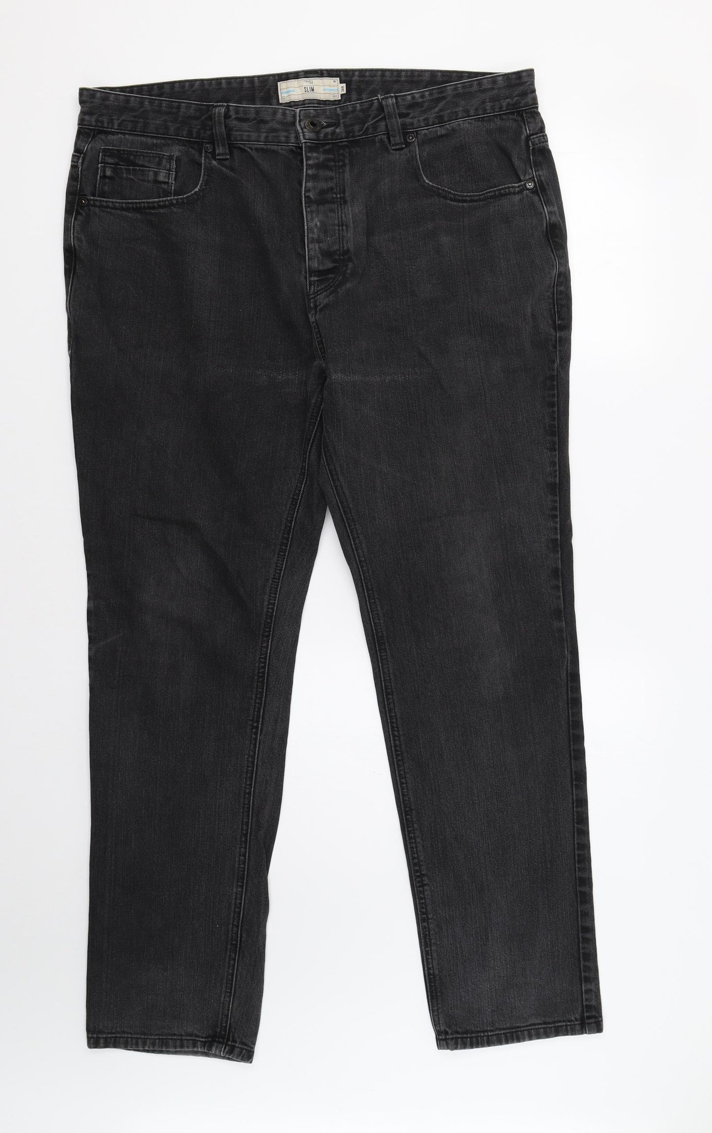 NEXT Mens Black   Straight Jeans Size 38 L31 in