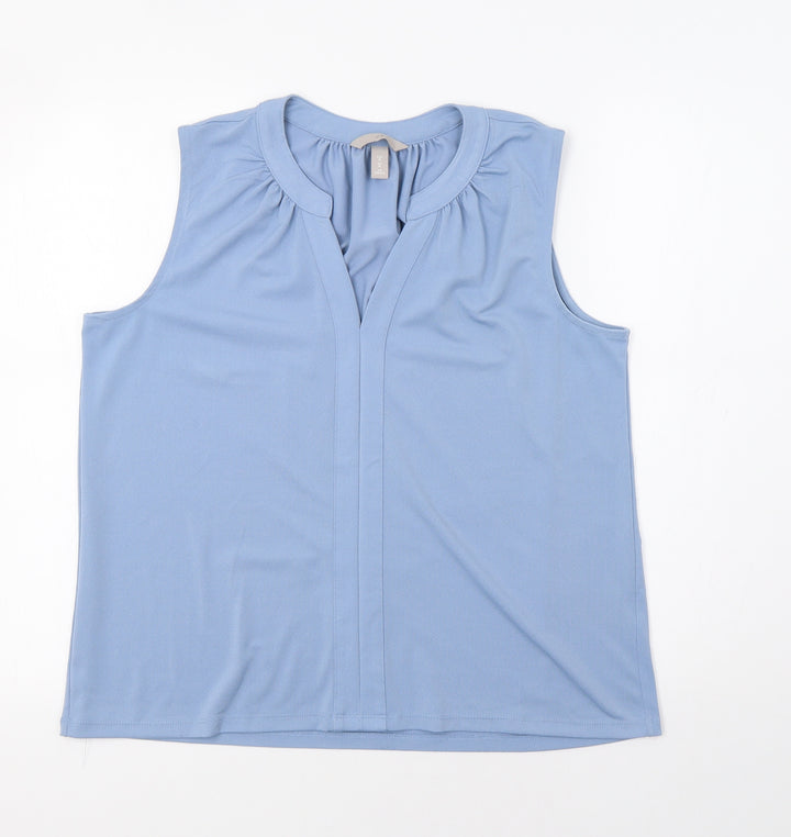 H&M Womens Blue   Basic Blouse Size M