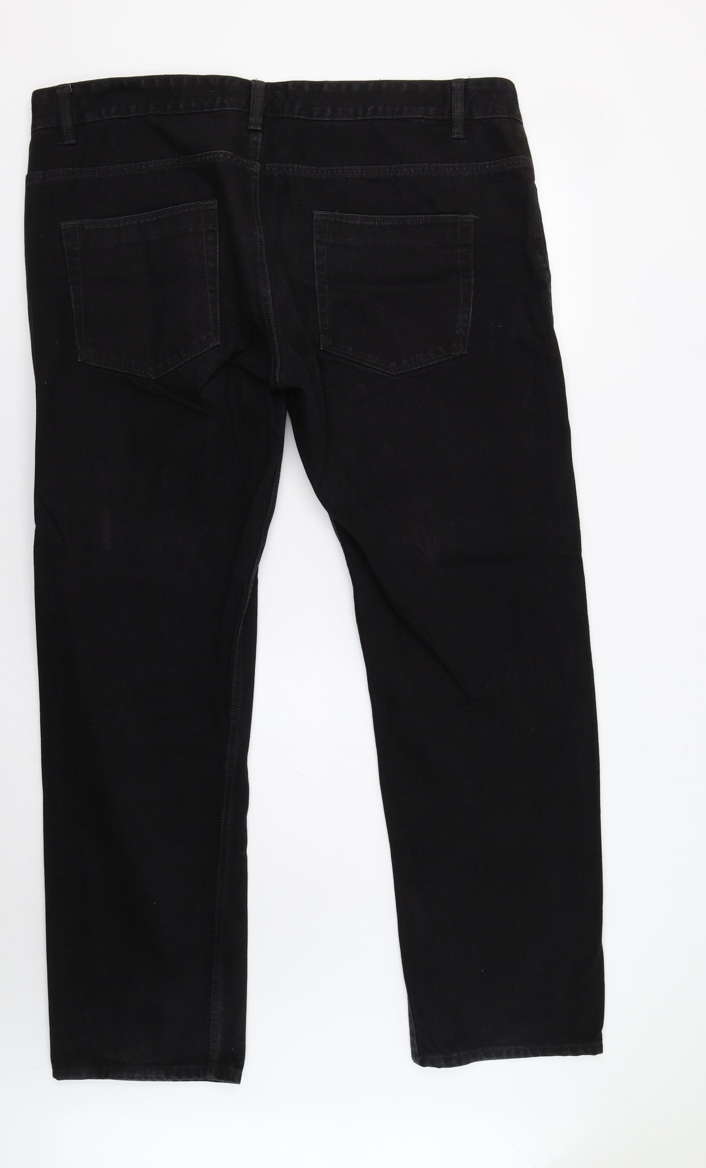 Matalan Mens Black   Straight Jeans Size 40 L32 in