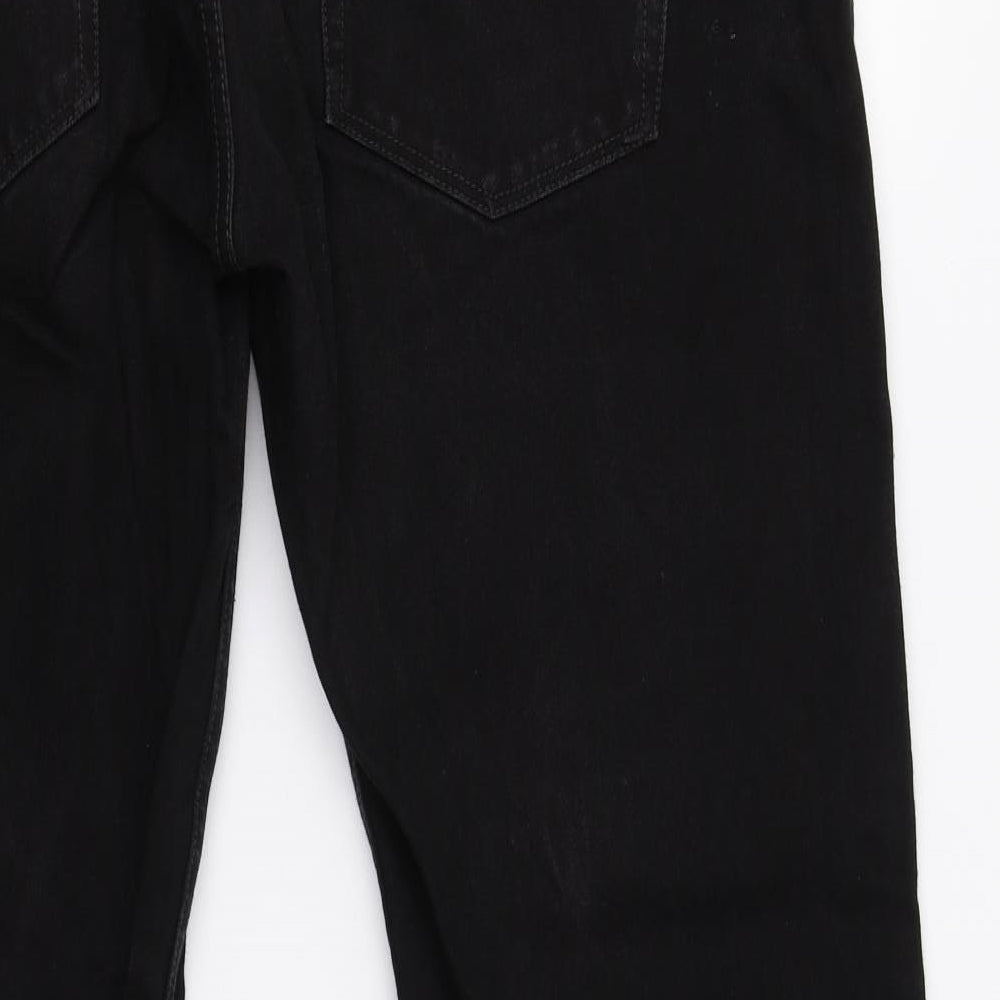 Matalan Mens Black   Straight Jeans Size 40 L32 in