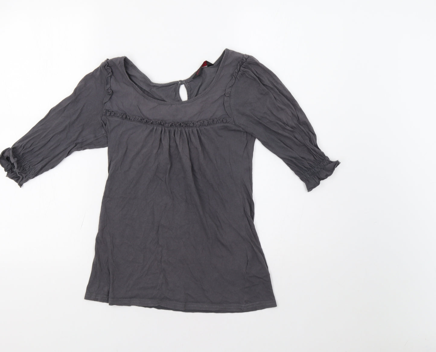 Miss Selfridge Womens Grey   Basic Blouse Size 8