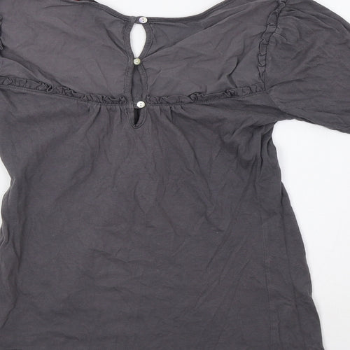 Miss Selfridge Womens Grey   Basic Blouse Size 8