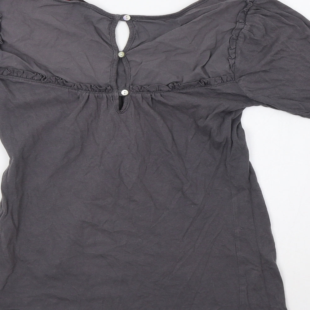 Miss Selfridge Womens Grey   Basic Blouse Size 8
