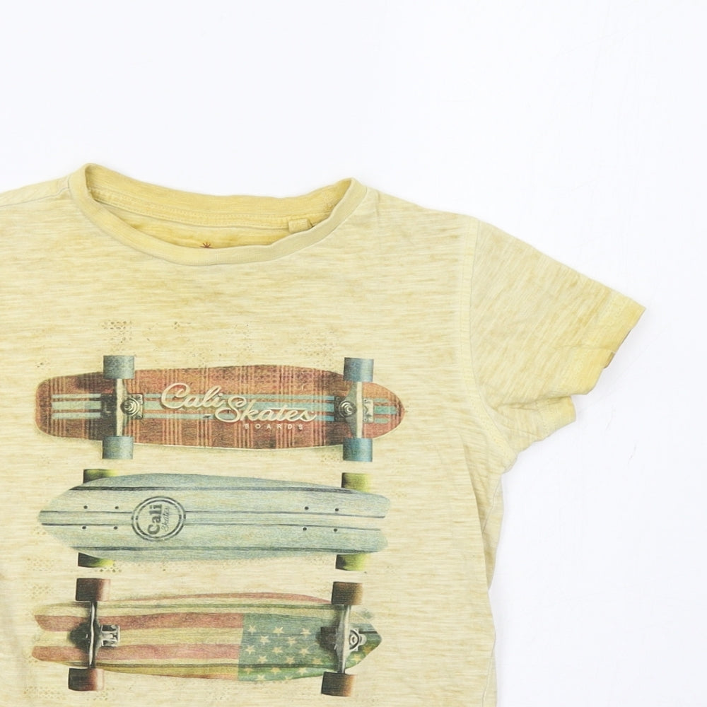 NEXT Boys Yellow   Basic T-Shirt Size 5 Years  - Skate