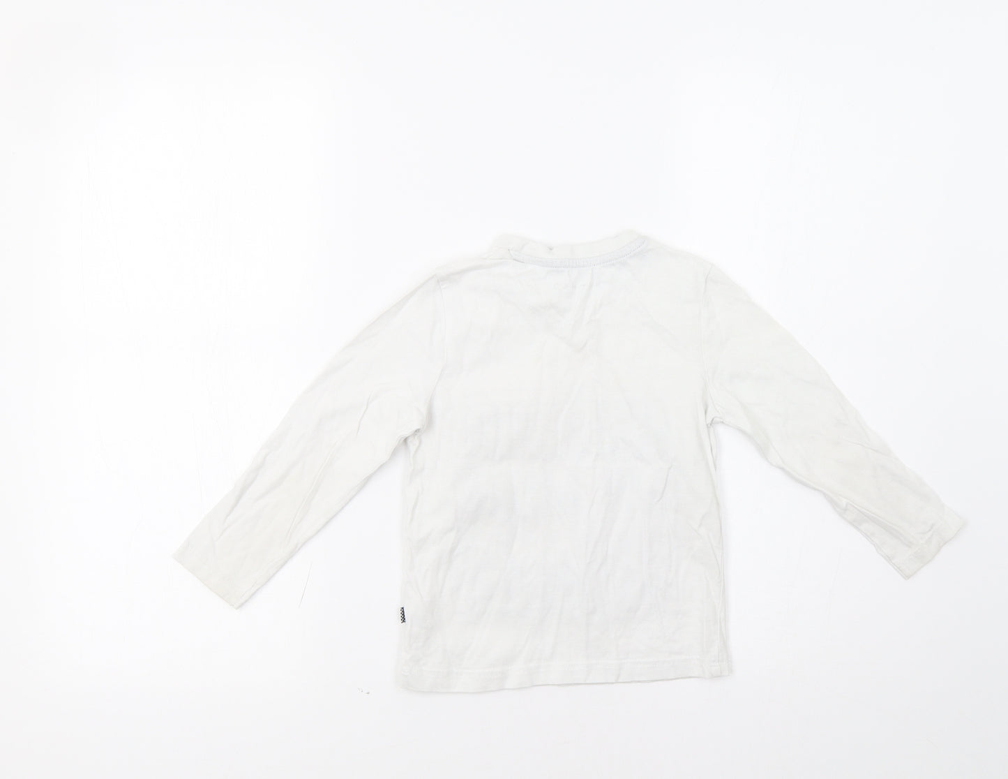 Nutmeg Girls White   Basic T-Shirt Size 3-4 Years  - Mum Rocks