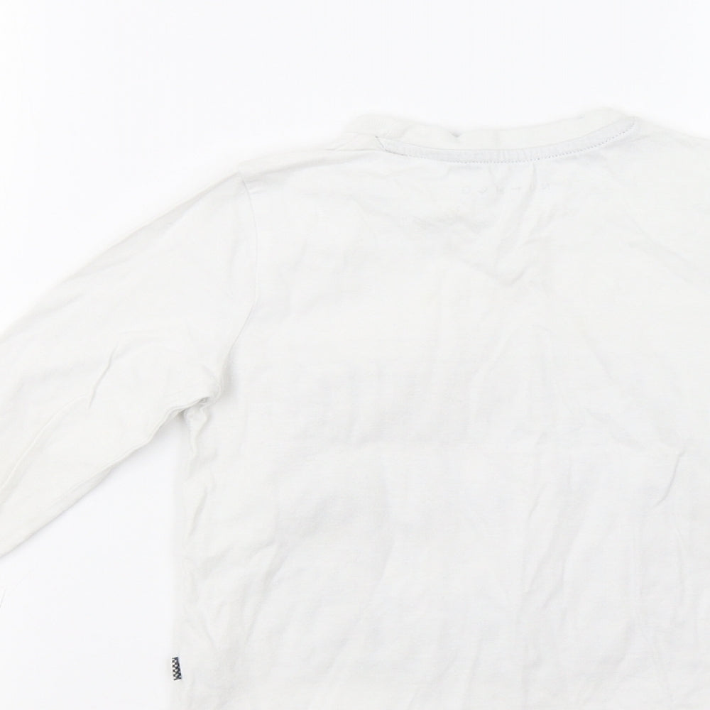 Nutmeg Girls White   Basic T-Shirt Size 3-4 Years  - Mum Rocks