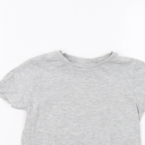 M&S Girls Grey   Basic Polo Size 3-4 Years