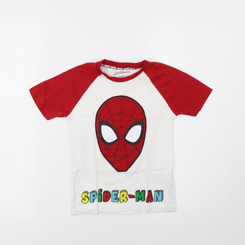 NEXT Boys White   Basic T-Shirt Size 4-5 Years  - Spider-Man