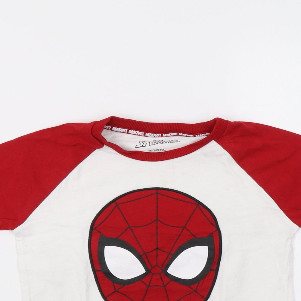 NEXT Boys White   Basic T-Shirt Size 4-5 Years  - Spider-Man