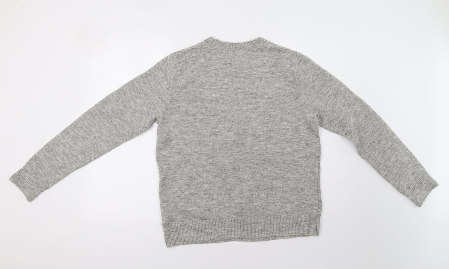 H&M Womens Grey   Pullover Jumper Size S  - Mistletoe