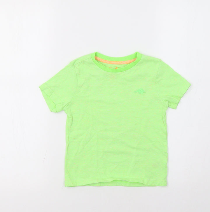 F&F Girls Green Basic T-Shirt Size 3-4 Years