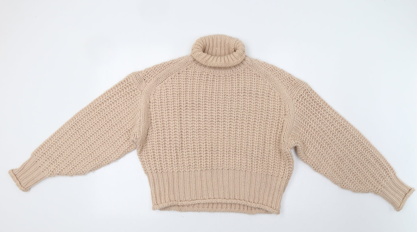 H&M Womens Beige   Pullover Jumper Size S