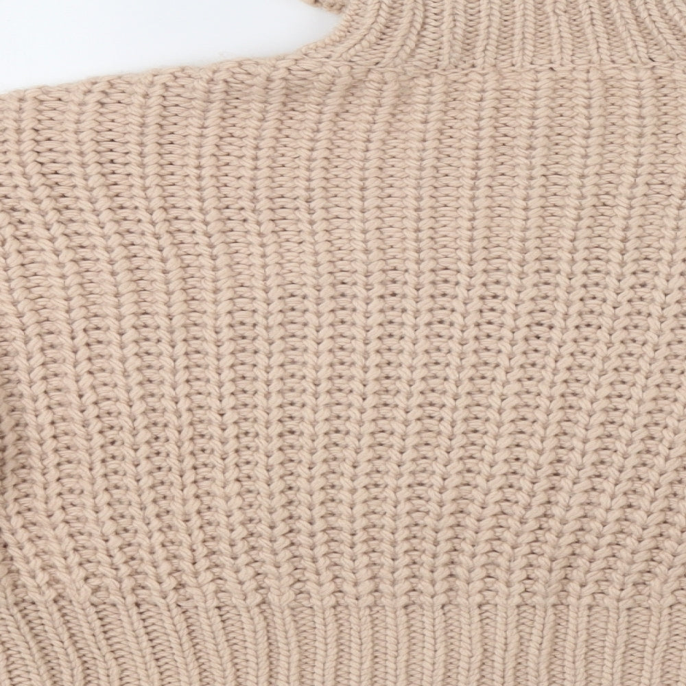 H&M Womens Beige   Pullover Jumper Size S