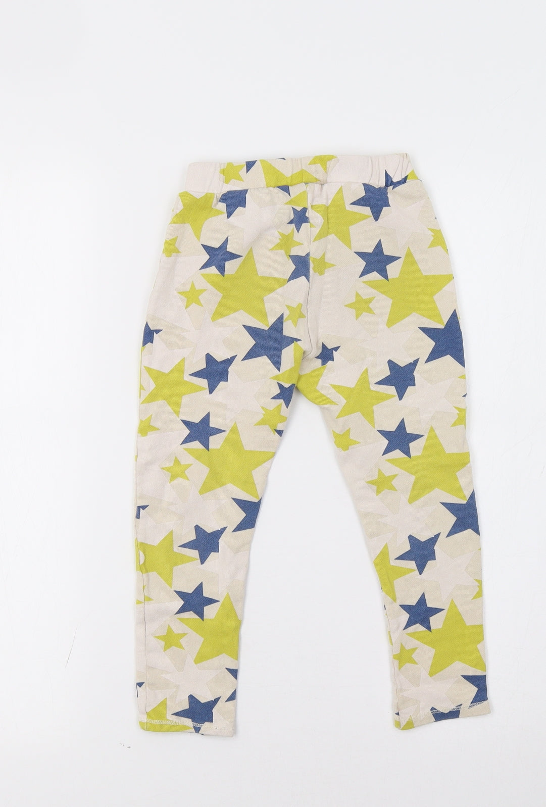 Zara Girls Beige Geometric  Jogger Trousers Size 4-5 Years - Star Print