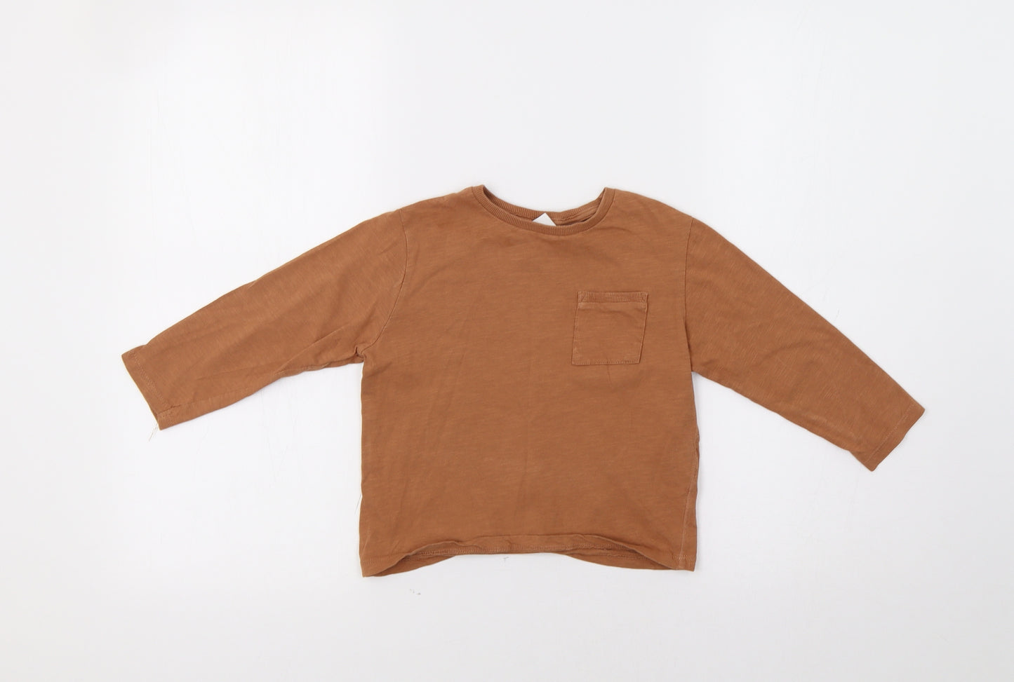 Zara Boys Brown   Basic T-Shirt Size 3-4 Years