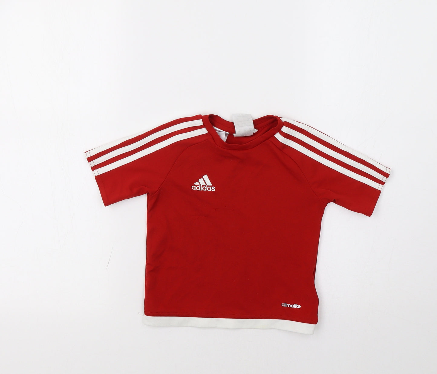 adidas Boys Red   Basic T-Shirt Size 3-4 Years