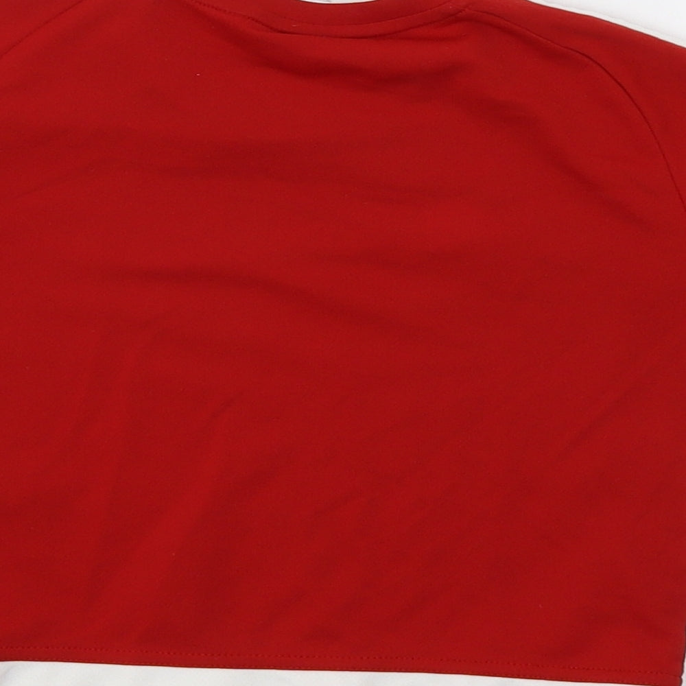 adidas Boys Red   Basic T-Shirt Size 3-4 Years