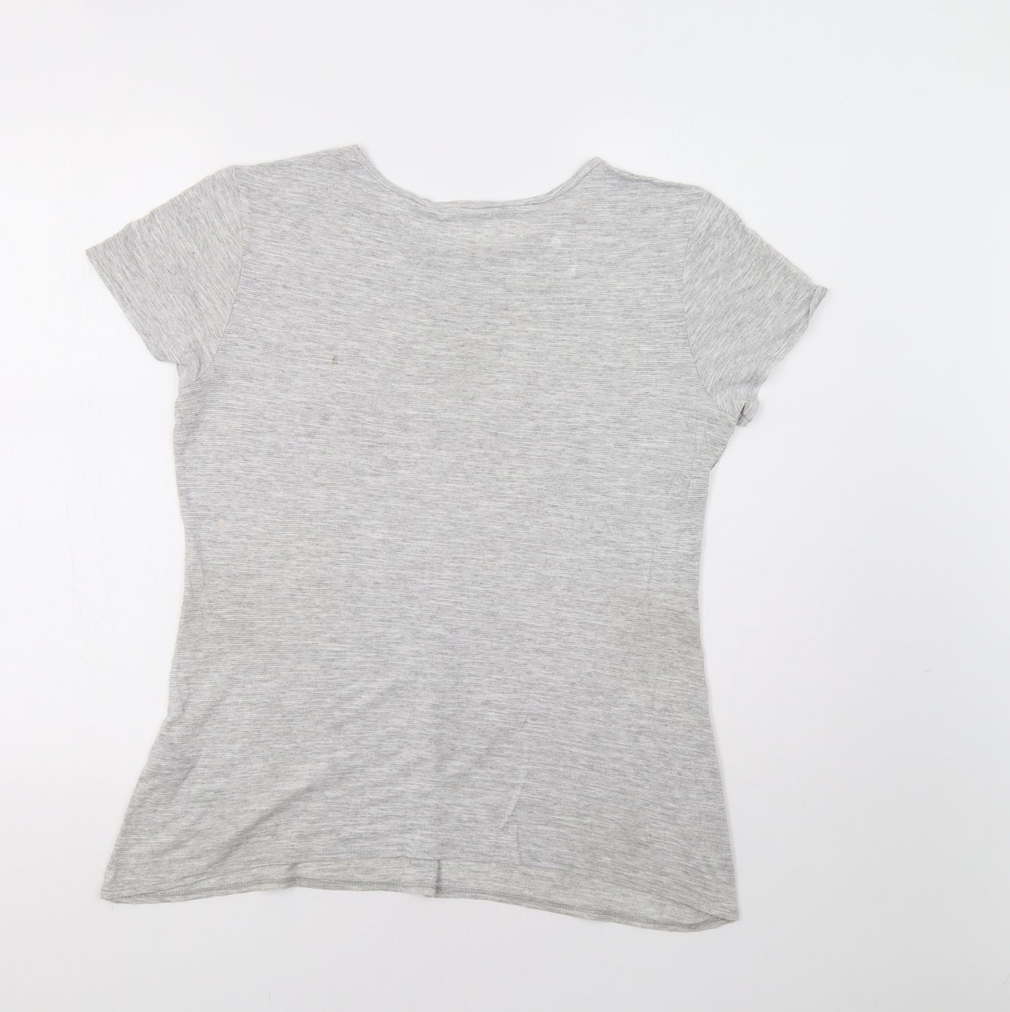 Matalan Womens Grey   Basic T-Shirt Size 12  - Love Fashion