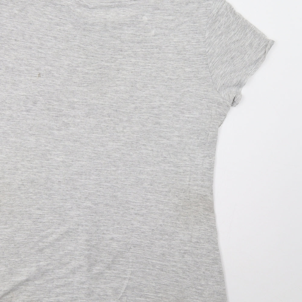 Matalan Womens Grey   Basic T-Shirt Size 12  - Love Fashion