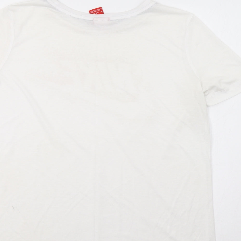 Nike Womens White   Jersey T-Shirt Size M