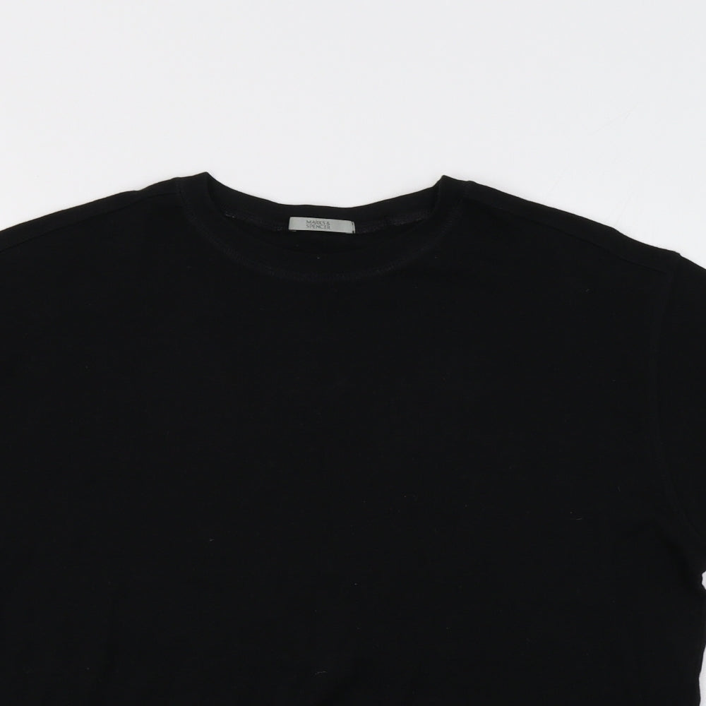 M&S Mens Black    T-Shirt Size M